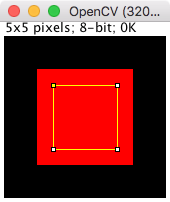 OpenCV 3x3 square