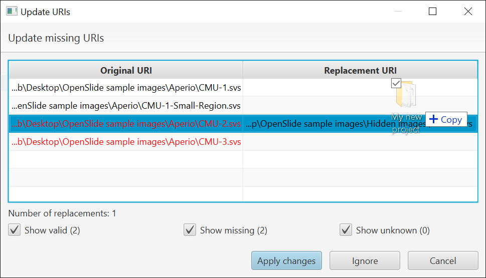 Fixing images in m3