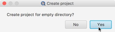 Create a new project by dragging an empty directory onto QuPath